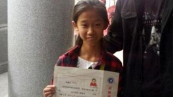 В Китае девочка-вундеркинд стала студентом в 10 лет