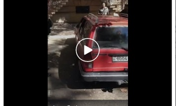 «Говорят, что не знали»: в центре Одессы поймали туристов на «колорадском» авто
