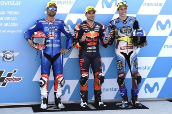 В Арагоне KTM впервые в своей истории стартует с поул-позиции в Moto2