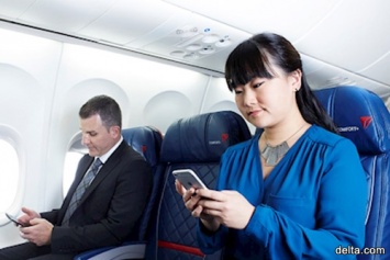 Delta Air Lines позволила пассажирам бесплатно обмениваться сообщениями в полете