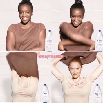 Реклама Dove, где темнокожая женщина "отмывается" и становится белой, вызвала расистский скандал