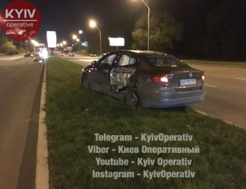 В Киеве пьяный полицейский спровоцировал масштабное ДТП с тремя авто