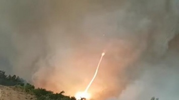 В Португалии на видео сняли огненное торнадо
