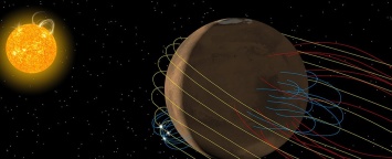 NASA обнаружило у Марса уникальный магнитный хвост