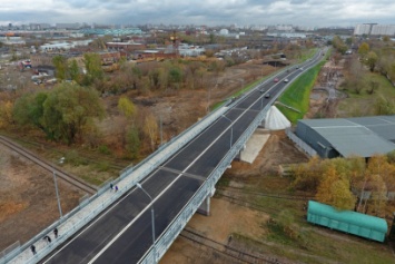 В Москве открыли новую автомобильную эстакаду