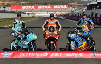 Итоги чемпионата мира по MotoGP, Moto2 и Moto3 сезона 2017 года