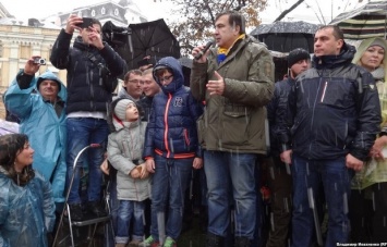 Марш за импичмент. На месте акции Саакашвили уже митингуют "евробляхеры"