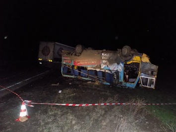 Херсонская полиция установила предварительную причину вчерашнего ДТП с участием грузовика и автобуса