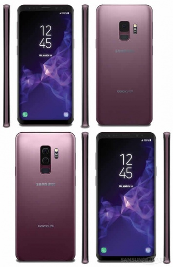 Фото будущих флагманов Samsung Galaxy S9 и S9 Plus в необычном цвете