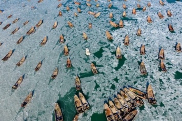 Впервые за 40 лет в Китае замерзло море (видео)