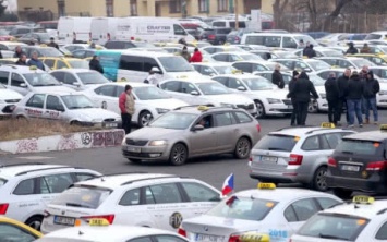 В Чехии прошел крупнейший протест водителей такси