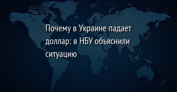 Почему в Украине падает доллар: в НБУ объяснили ситуацию