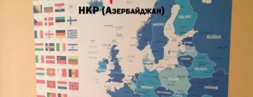 В опорной школе Мирнограда повесили карту Европы с символикой несуществующих квазигосударств