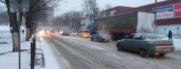 В Каменском - транспортный коллапс из-за непогоды