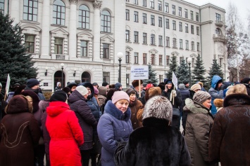 Подробности митинга пенсионеров в Днепре