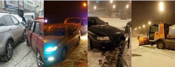Разбитые машины и обесточенные поселки: как Харьков пострадал от снегопада (ФОТО)