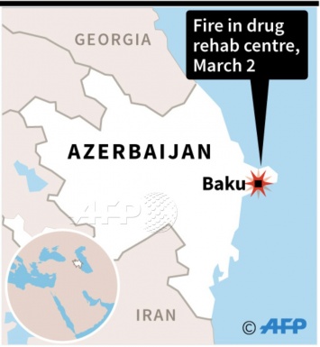 В Баку 30 наркоманов погибли от пожара в диспансере. Фото