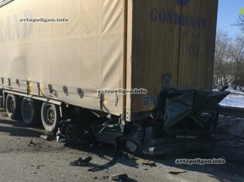 ДТП под Одессой: Volkswagen Golf влетел под грузовик - водитель погиб. ФОТО+видео