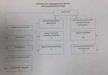 Штатно-сметная документация продвигаемого в Херсоне КП "Муниципальная стража" довела работников полиции до слез