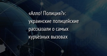 «Алло! Полиция?»: украинские полицейские рассказали о самых курьезных вызовах