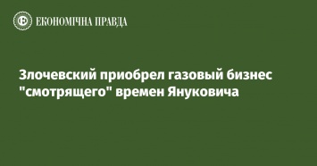 Злочевский приобрел газовый бизнес "смотрящего" времен Януковича