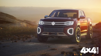 Компания Volkswagen показала большой пикап на базе Atlas