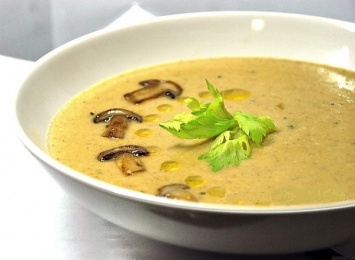 Очень вкусный, диетический суп-пюре с грибами