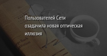 Пользователей Сети озадачила новая оптическая иллюзия