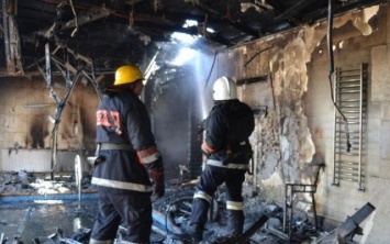 В Одессе горела частная баня (ФОТО)
