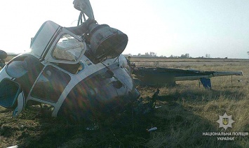 В Полтавской области упал вертолет