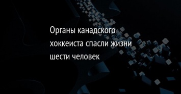 Органы канадского хоккеиста спасли жизни шести человек