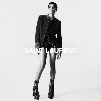 Зои Кравиц в новой рекламной кампании Saint Laurent