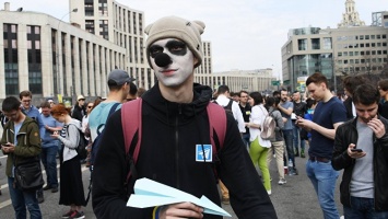 В Москве на митинг против блокировки Telegram вышли 7,5 тыс человек