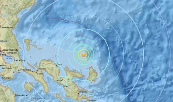 На филиппинском острове Катандуанес произошло мощное землетрясение
