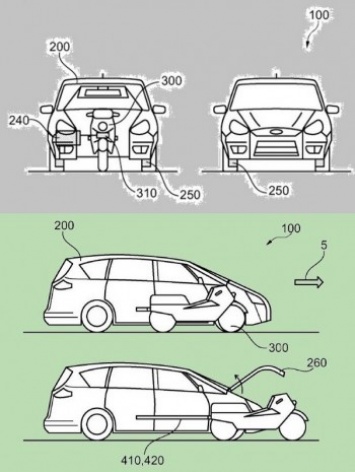 Инженеры Ford решили скрестить автомобиль и мотоцикл (графика)