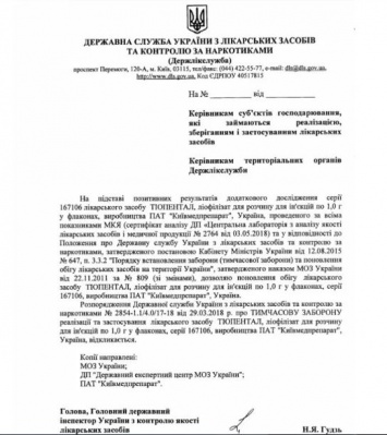 В Украине отменили запрет на популярный препарат-анестетик