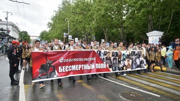 В севастопольском "Бессмертном полку" прошли 50 тыс горожан