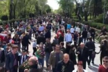 "Путину слава": В Одессе прошла акция "Бессмертный полк"