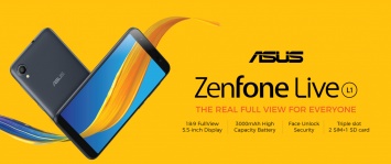 ASUS выпускает стодолларовый безрамочный смартфон Zenfone Live L1