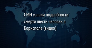 СМИ узнали подробности смерти шести человек в Борисполе (видео)