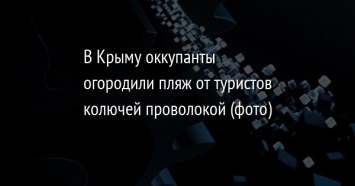 В Крыму оккупанты огородили пляж от туристов колючей проволокой (фото)