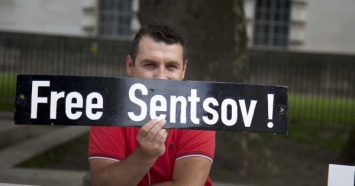 Голодовка Сенцова: В Лондоне прошла акция в поддержку режиссера