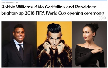 Без политики, но со скандальной звездой и с Роналдо. Как пройдет церемония открытия ЧМ-2018 (ВИДЕО)