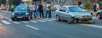 Тройное ДТП возле гостиницы «Днепропетровск»