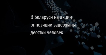 В Беларуси на акции оппозиции задержаны десятки человек