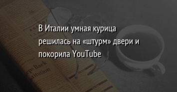 В Италии умная курица решилась на «штурм» двери и покорила YouTube