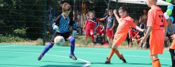 В Хортицком районе Запорожья во дворе дома открыли новое поле для мини-футбола, - ФОТОРЕПОРТАЖ