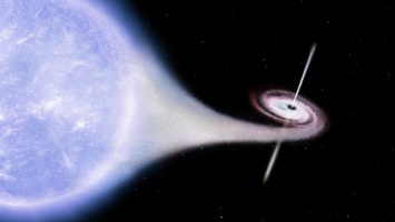 Ученые обнаружили возле черной дыры ранее не видимую материю