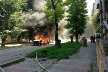 В Каменском взорвался микроавтобус батальона "Днепр"