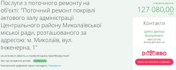 Администрация Центрального района Николаева отремонтирует свой актовый зал за 127 тысяч гривен